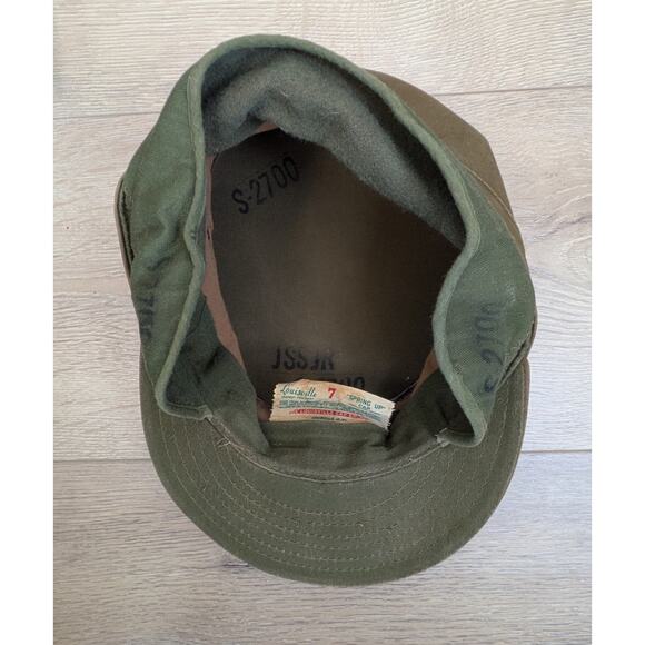U.S. Army WWII Louisville Spring Up Cap w/ Earflaps + Signal Corp Pin Military - Picture 9 of 12